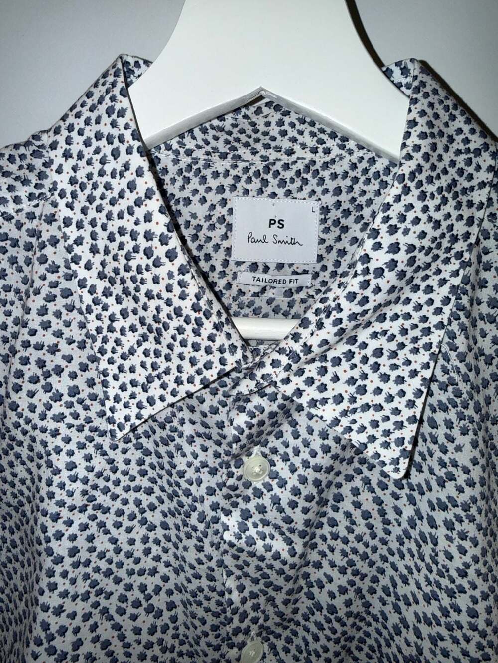 PS Paul Smith Tailored Fit Floral Print Button Down Shirt Size L